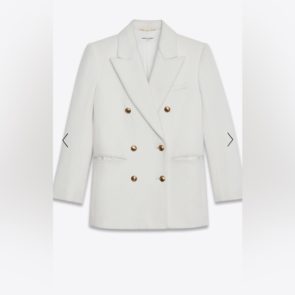 Saint laurent cashmere wool blend blazer